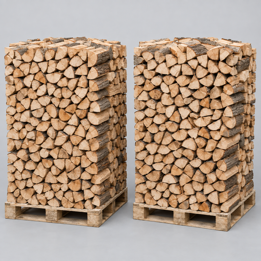 2 Paletten Buchenholz 25cm kammergetrocknet