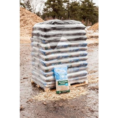 EO2 Holzpellets – 990 kg – Palette mit 66 × 15 kg