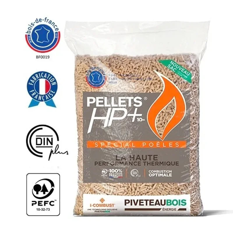 HP+ Holzpellets – 1.080 kg – Palette mit 72 × 15 kg