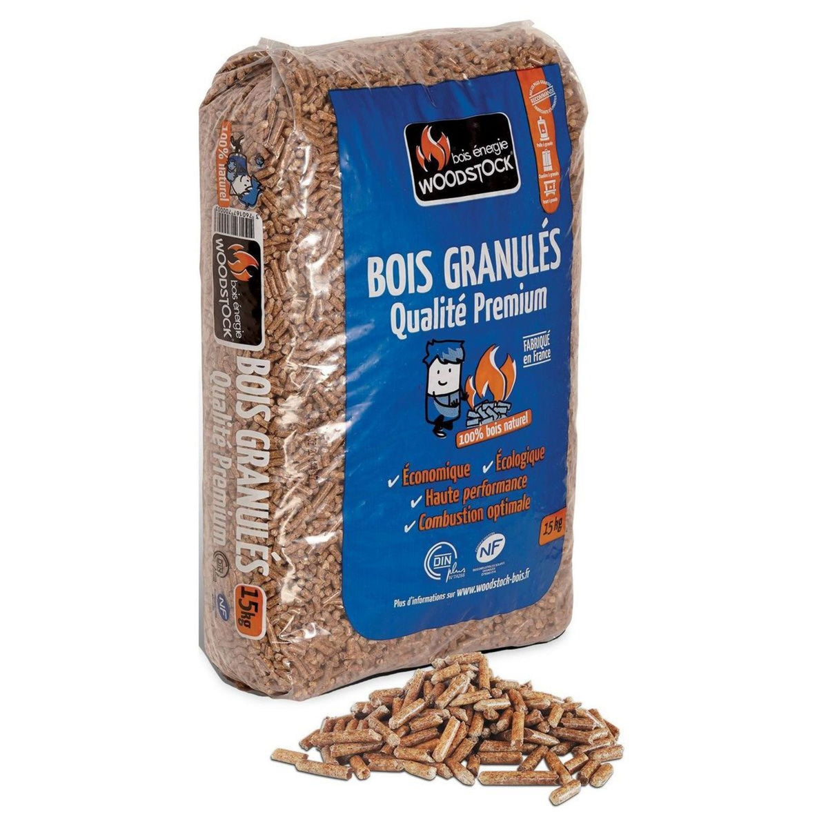 Woodstock Premium-Pellets – 1.170 kg – 78 × 15 kg