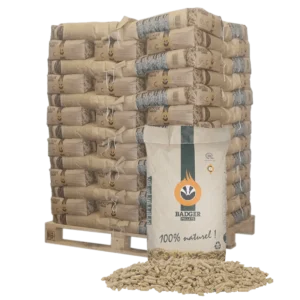 BADGER Premium-Pellets – 975 kg – 65 × 15 kg