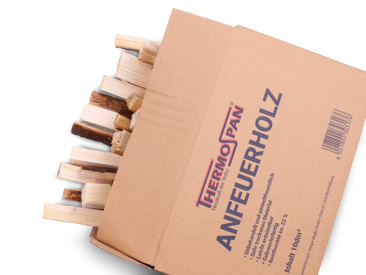Thermospan® Anfeuerholz – Kiefer & Fichte – 60 Netze à 10 dm³