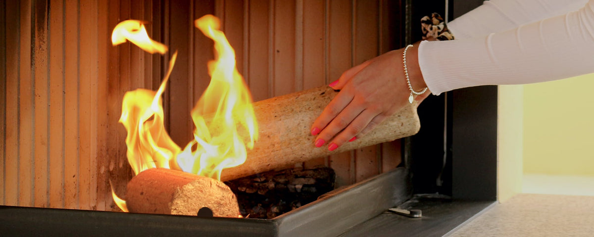 Thermospan® Holzbriketts – 960 kg – 96 × 10 kg – rund mit Zugloch