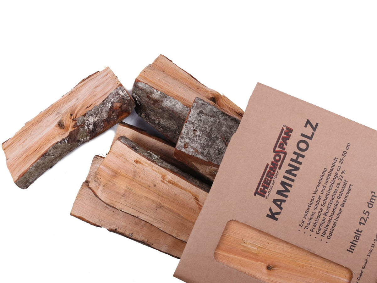 Thermospan® Kaminholz – Hartholz-Mix – 72 Netze à 12,5 dm³